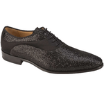 Mezlan Honore Glimmer Suede Oxfords Black