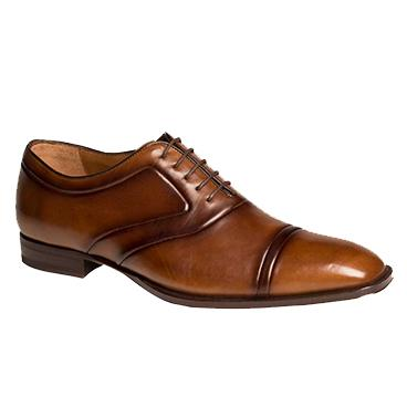 Mezlan Hubert Cap Toe Shoes Tan
