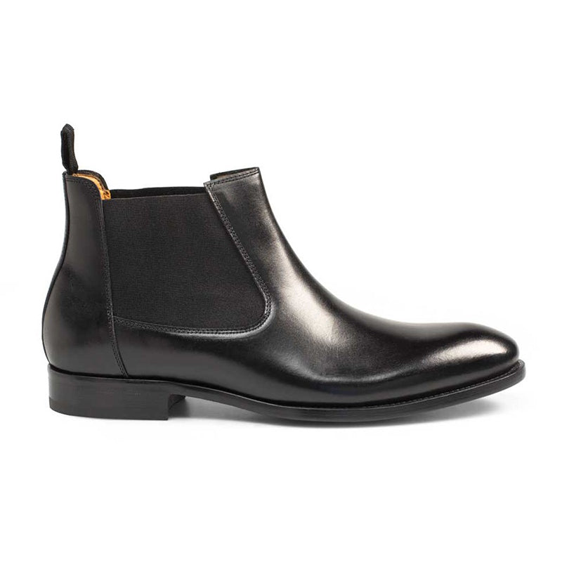 Mezlan Hurt Calfskin Boots Black