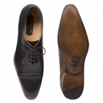Mezlan Icaro Oxford Shoes Tan Blue