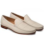 Mezlan Imanol Deerskin Calfskin Shoes Bone