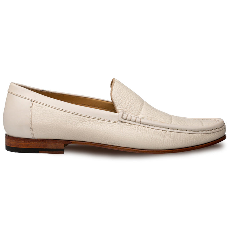 Mezlan Imanol Deerskin Calfskin Shoes Bone