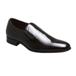 Mezlan Jacobs Patent Leather Loafers Black