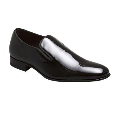 Mezlan Jacobs Patent Leather Loafers Black