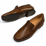 Mezlan Jano Calfskin Shoes Cognac