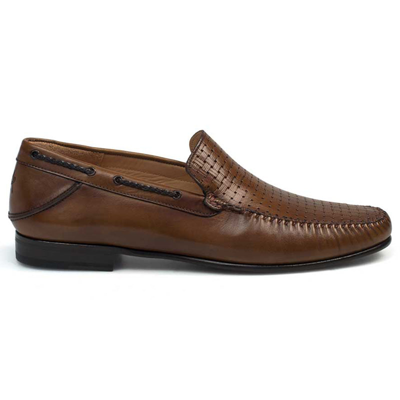 Mezlan Jano Calfskin Shoes Cognac
