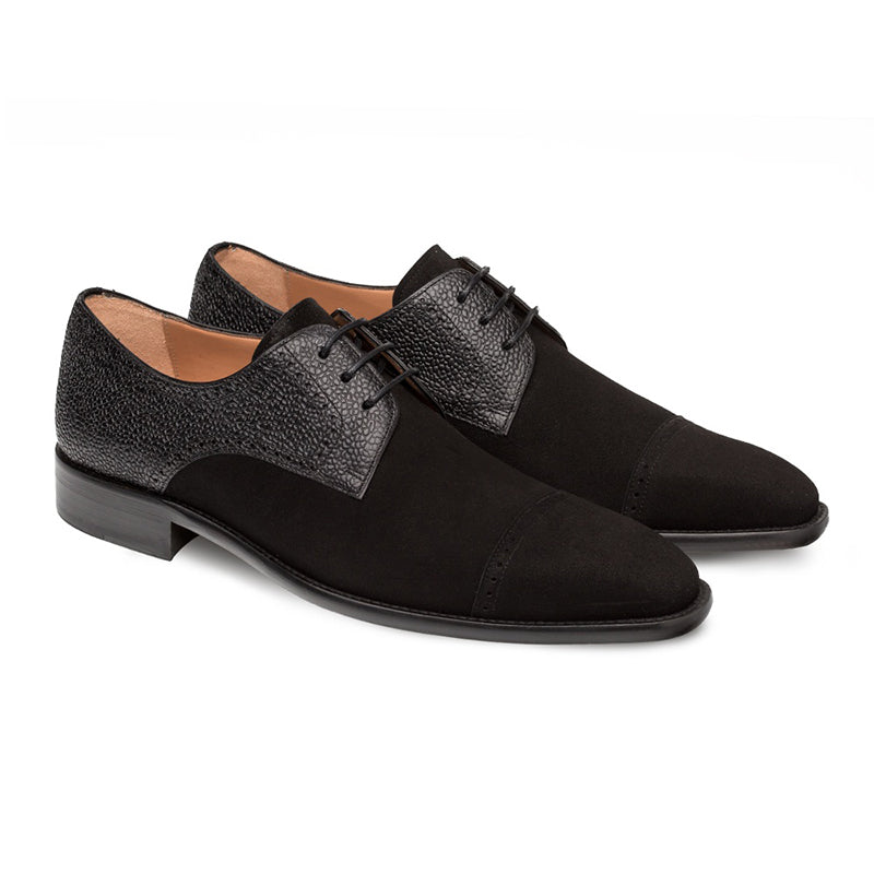 Mezlan Janus Cap Toe Shoes Black