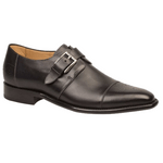 Mezlan Jean Monk Strap Shoes Graphite