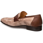Mezlan Jordi Suede Calfskin Shoes Taupe / Brown
