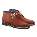 Mezlan Kassel Suede Boots Cognac