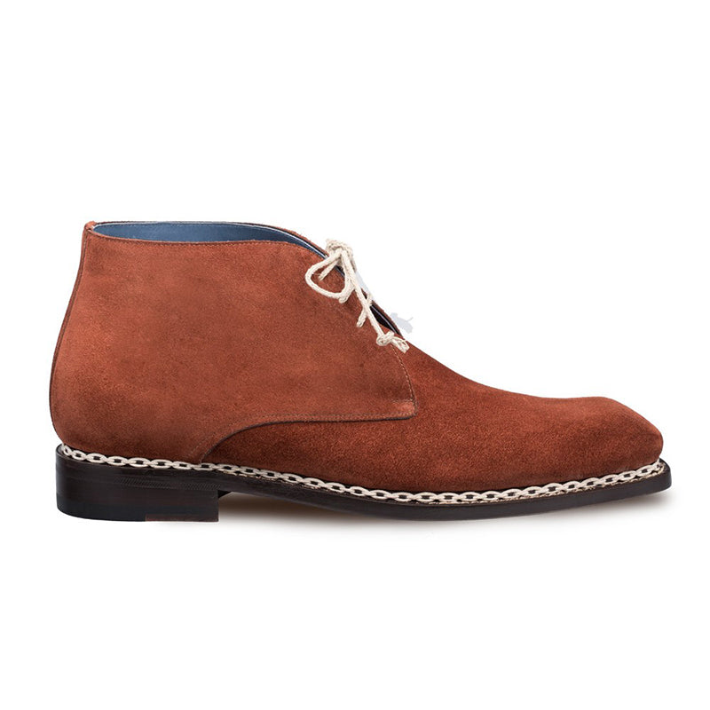 Mezlan Kassel Suede Boots Cognac