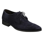 Mezlan Keller Suede Spectator Shoes Navy