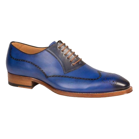 Mezlan Kelvin Wingtip Spectator Oxfords Electric Blue