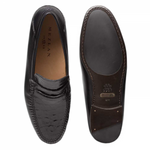 Mezlan Kronos Crocodile & Calfskin Shoes Black