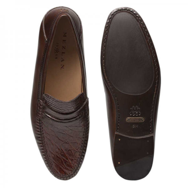 Mezlan Kronos Crocodile & Calfskin Shoes Sport