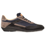 Mezlan Landguard Calfskin Suede Crossover Shoes Black Multi