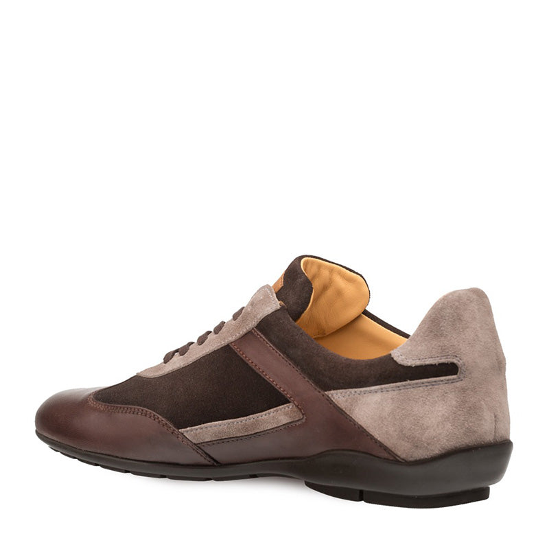 Mezlan Landguard Calfskin Suede Crossover Shoes Brown Multi