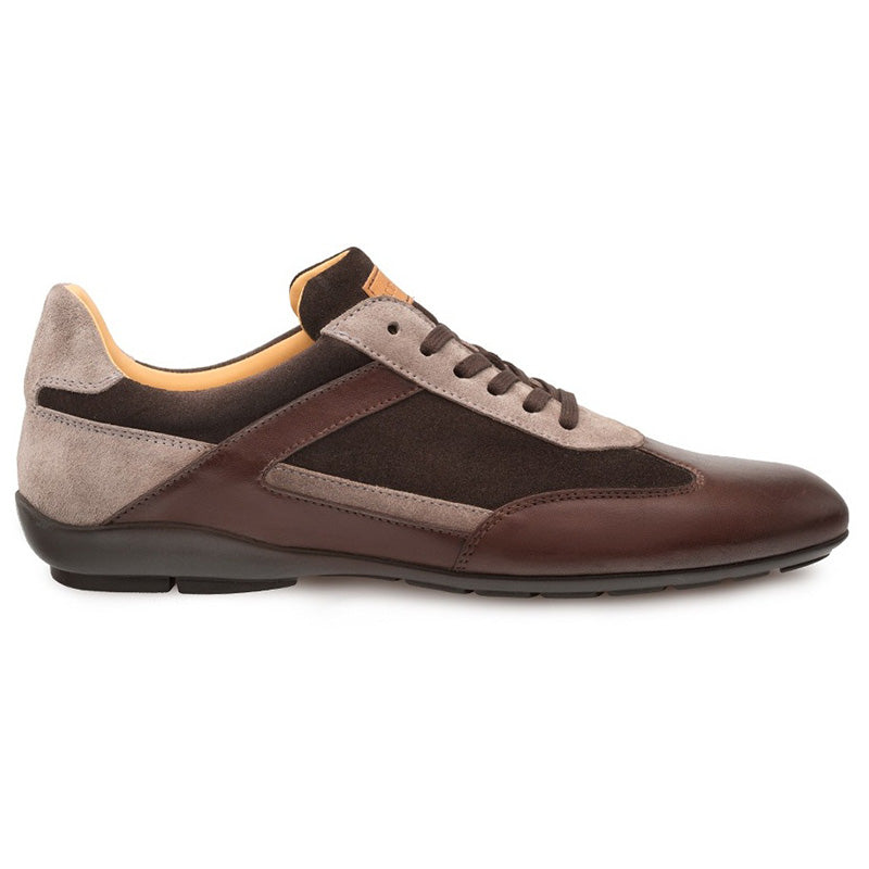 Mezlan Landguard Calfskin Suede Crossover Shoes Brown Multi