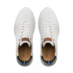 Mezlan Leather / Woven Sneakers White / Black