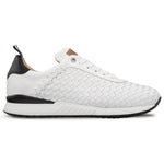 Mezlan Leather / Woven Sneakers White / Black