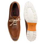 Mezlan Lehman Calfskin Bicycle Toe Shoes Cognac