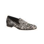 Mezlan Leno Art Deco Fabric Loafers