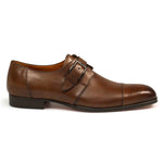 Mezlan Leuven Monk Strap Shoes Cognac