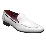 Mezlan Lagure Nappa Loafers Dark White / Black