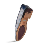 Mezlan Linen Ornament Loafers Blue (R7397)
