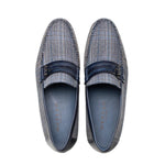 Mezlan Linen Ornament Loafers Blue (R7397)