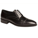 Mezlan Lombardo Cap Toe Derby Shoes Black