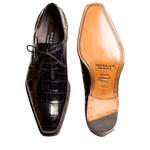 Mezlan Luciano Alligator Dress Shoes Blue