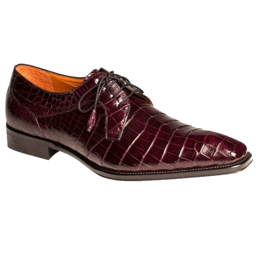 Mezlan Luciano Alligator Dress Shoes Burgundy