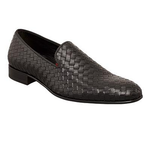 Mezlan Macario Nappa Woven Loafers Black