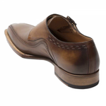 Mezlan Magno Monk Shoes Brown Multi