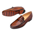 Mezlan Malaga Slip On Mocassin Cognac
