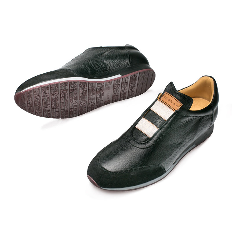 Mezlan Marathon Slip On Sneakers Black