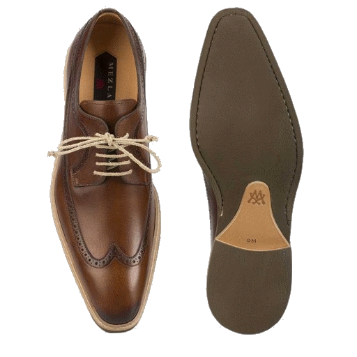 Mezlan Maraval Wingtip Brogues Cognac
