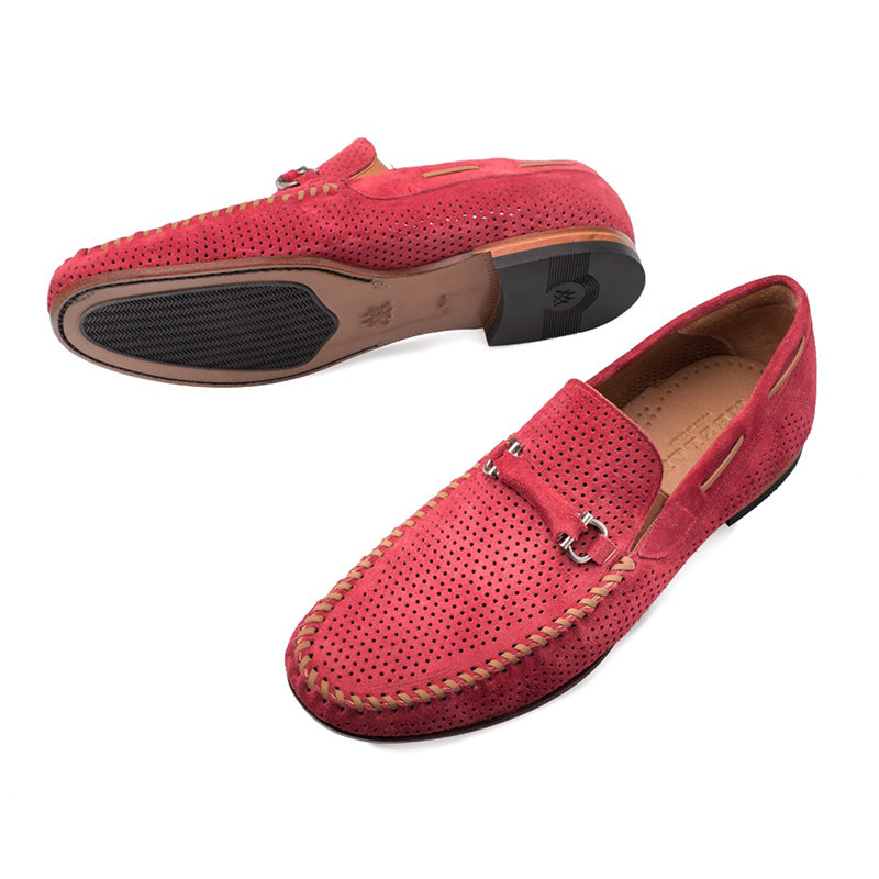 Mezlan Marcello Slip On Mocassin Red