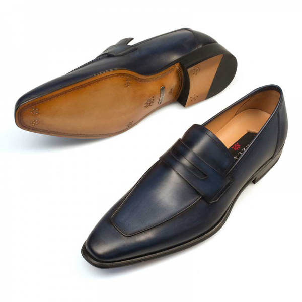 Mezlan Marcus Loafer Shoes Blue