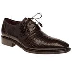 Mezlan Marini Alligator Derby Shoes Brown