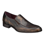 Mezlan Marone Venetian Loafers Marbleized Brown