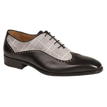 Mezlan Marti Wingtip Spectator Shoes Black / White