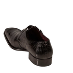 Mezlan Mauricio Alligator Monk Strap Shoes Black