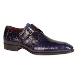 Mezlan Mauricio Alligator Monk Strap Shoes Jeans