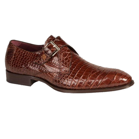 Mezlan Mauricio Alligator Monk Strap Shoes Sport