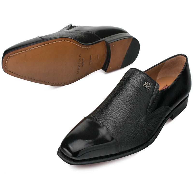 Mezlan Milani Calf & Deerskin Shoes Black