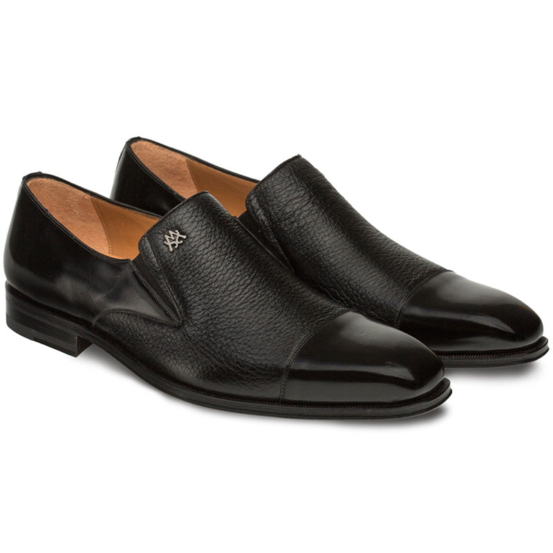 Mezlan Milani Calf & Deerskin Shoes Black