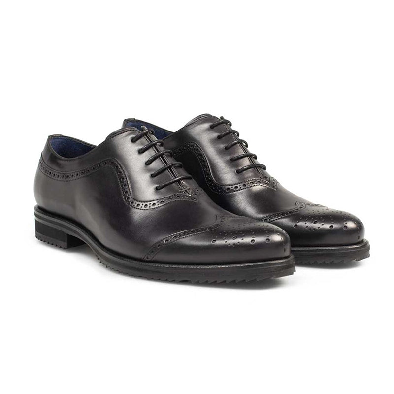 Mezlan Mirren Calfskin Oxfords Black