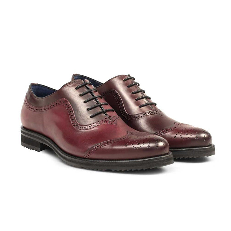 Mezlan Mirren Calfskin Oxfords Burgundy